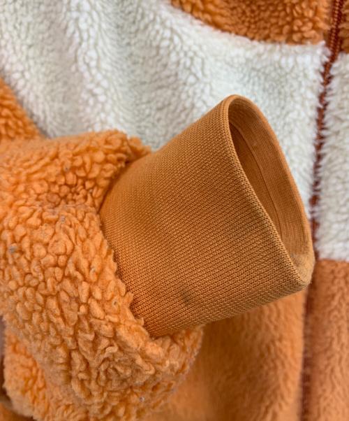 NIKE（ナイキ）NIKE (ナイキ) リバーシブルボアジャケット オレンジ×ホワイト サイズ:Lの古着・服飾アイテム