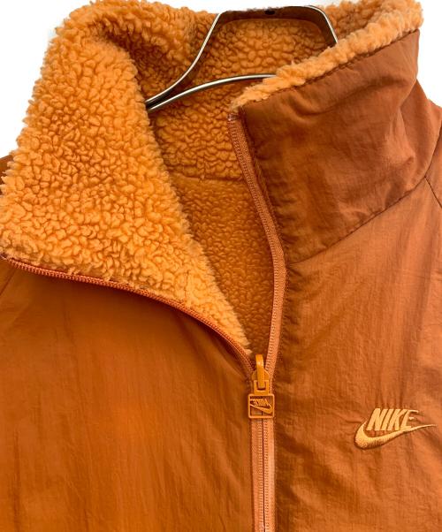 NIKE（ナイキ）NIKE (ナイキ) リバーシブルボアジャケット オレンジ×ホワイト サイズ:Lの古着・服飾アイテム