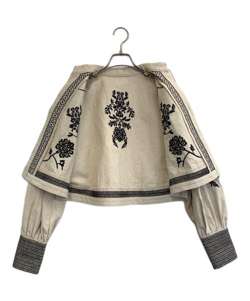 Ameri（アメリ）Ameri (アメリ) シャツジャケット ベージュ サイズ:Fの古着・服飾アイテム