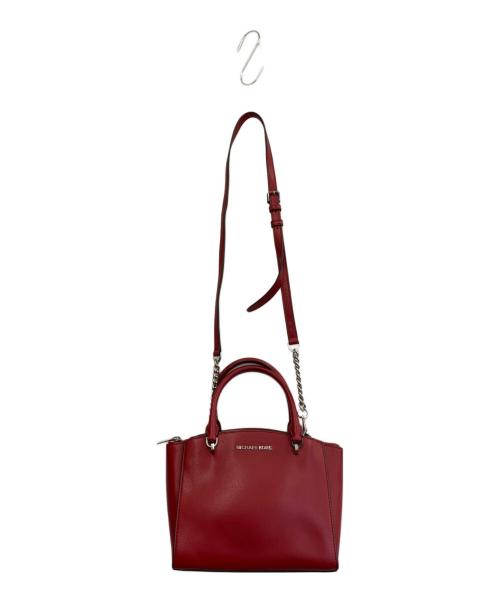 MICHAEL KORS（マイケル・コース）MICHAEL KORS (マイケル・コース) 2WAYショルダーバッグ レッドの古着・服飾アイテム