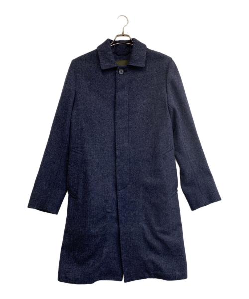 MACKINTOSH PHILOSOPHY（マッキントッシュ フィロソフィー）MACKINTOSH PHILOSOPHY (マッキントッシュ フィロソフィー) ベルト付きステンカラーコート ネイビー サイズ:FREEの古着・服飾アイテム