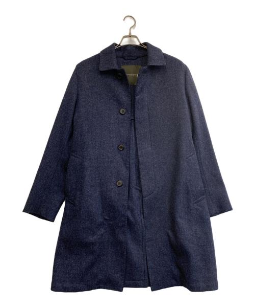 MACKINTOSH PHILOSOPHY（マッキントッシュ フィロソフィー）MACKINTOSH PHILOSOPHY (マッキントッシュ フィロソフィー) ベルト付きステンカラーコート ネイビー サイズ:FREEの古着・服飾アイテム