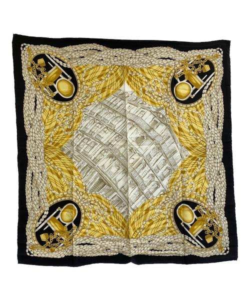 Christian Dior（クリスチャン ディオール）Christian Dior (クリスチャン ディオール) スカーフ イエロー×ブラックの古着・服飾アイテム