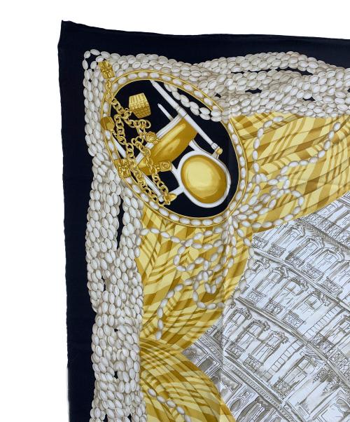 Christian Dior（クリスチャン ディオール）Christian Dior (クリスチャン ディオール) スカーフ イエロー×ブラックの古着・服飾アイテム