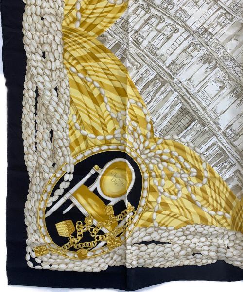 Christian Dior（クリスチャン ディオール）Christian Dior (クリスチャン ディオール) スカーフ イエロー×ブラックの古着・服飾アイテム