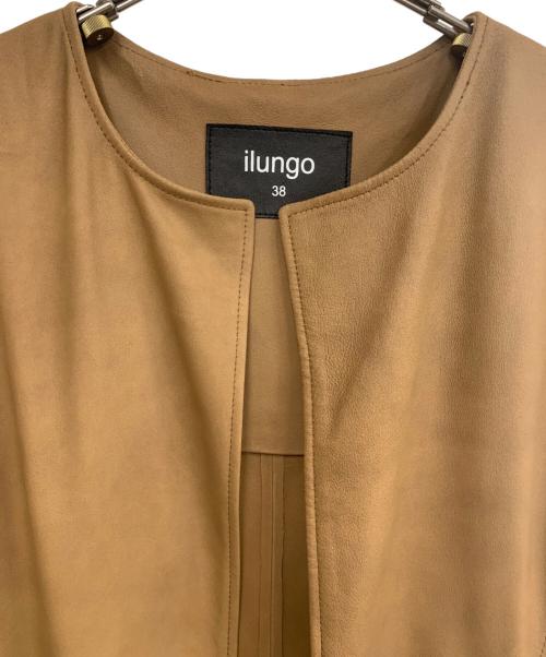 ILUNGO（イルンゴ）ILUNGO (イルンゴ) レザーコート ブラウン サイズ:38の古着・服飾アイテム