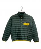 Patagoniaパタゴニア）の古着「Down-SnapT Pullover」｜グリーン