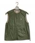 DANTON（ダントン）の古着「ノーカラーインサレーションベスト」｜グリーン
