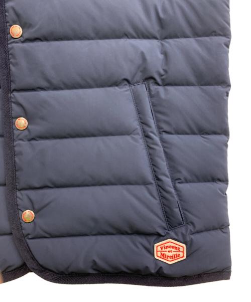 VINCENT ET MIREILLE（ヴァンソンエミレイユ）VINCENT ET MIREILLE (ヴァンソンエミレイユ) ダウンベスト ネイビー サイズ:38 未使用品の古着・服飾アイテム