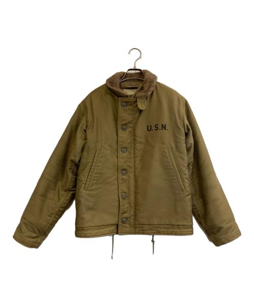 THE REAL McCOY'S（ザ・リアルマッコイズ）THE REAL McCOY'S (ザ・リアルマッコイズ) N-1デッキジャケット カーキ サイズ:34の古着・服飾アイテム