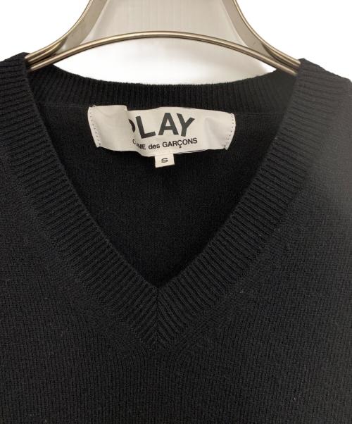 PLAY COMME des GARCONS（プレイコムデギャルソン）PLAY COMME des GARCONS (プレイコムデギャルソン) 厚手ニット ブラック サイズ:Sの古着・服飾アイテム