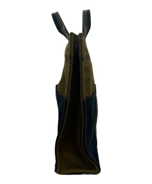 HERMES（エルメス）HERMES (エルメス) トートバッグ　フールトゥMM カーキ×ネイビーの古着・服飾アイテム