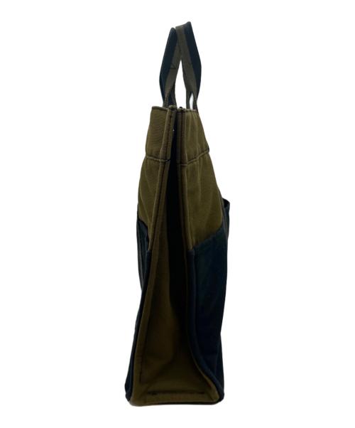 HERMES（エルメス）HERMES (エルメス) トートバッグ　フールトゥMM カーキ×ネイビーの古着・服飾アイテム