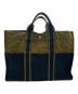 HERMES（エルメス）の古着「トートバッグ　フールトゥMM」｜カーキ×ネイビー