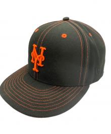 New Era（ニューエラ）の古着「59FIFTY 40th anniversary(2002) ニューヨークメッツ」｜ブラック×オレンジ