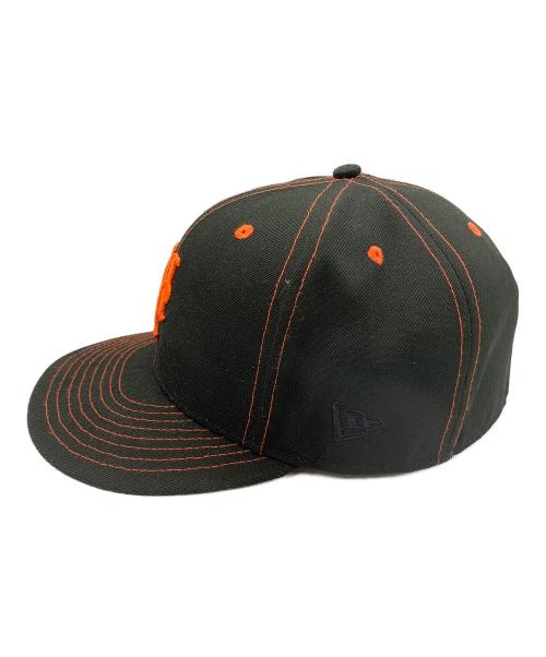 New Era（ニューエラ）New Era (ニューエラ) 59FIFTY 40th anniversary(2002) ニューヨークメッツ ブラック×オレンジ サイズ:SIZE 7 5/8の古着・服飾アイテム