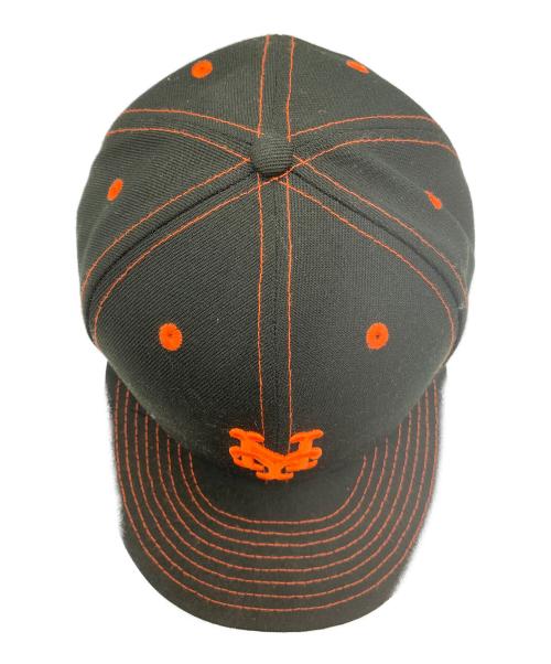 New Era（ニューエラ）New Era (ニューエラ) 59FIFTY 40th anniversary(2002) ニューヨークメッツ ブラック×オレンジ サイズ:SIZE 7 5/8の古着・服飾アイテム