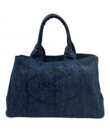 PRADA（プラダ）の古着「トートバッグ」｜インディゴ