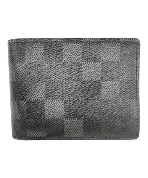 LOUIS VUITTON（ルイ ヴィトン）LOUIS VUITTON (ルイ ヴィトン) 2つ折り財布 ブラックの古着・服飾アイテム