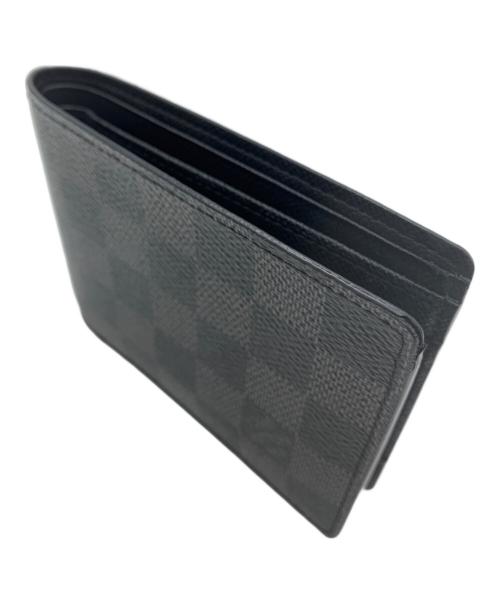LOUIS VUITTON（ルイ ヴィトン）LOUIS VUITTON (ルイ ヴィトン) 2つ折り財布 ブラックの古着・服飾アイテム