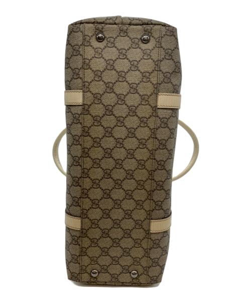 GUCCI（グッチ）GUCCI (グッチ) トートバッグ ベージュ×ホワイトの古着・服飾アイテム