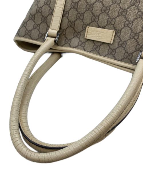 GUCCI（グッチ）GUCCI (グッチ) トートバッグ ベージュ×ホワイトの古着・服飾アイテム