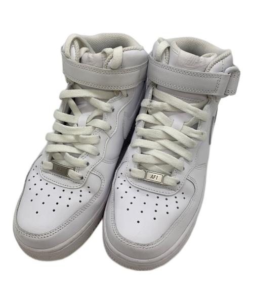 NIKE（ナイキ）NIKE (ナイキ) ミッドカットスニーカー ホワイト サイズ:24.5の古着・服飾アイテム