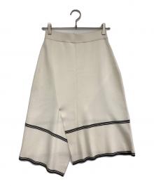 theory luxe（セオリーリュクス）の古着「ニットスカート」｜ホワイト×ブラック