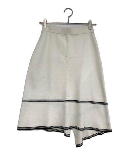 theory luxe（セオリーリュクス）theory luxe (セオリーリュクス) ニットスカート ホワイト×ブラック サイズ:38の古着・服飾アイテム