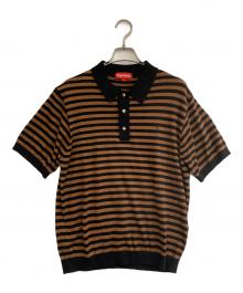 SUPREME（シュプリーム）の古着「ニットポロシャツ」｜ブラウン×ブラック