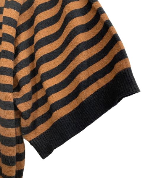 SUPREME（シュプリーム）SUPREME (シュプリーム) ニットポロシャツ ブラウン×ブラック サイズ:Sの古着・服飾アイテム