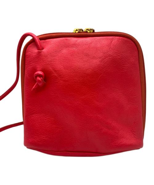 IL BISONTE（イル ビゾンテ）IL BISONTE (イル ビゾンテ) レザーショルダーバッグ ピンクの古着・服飾アイテム