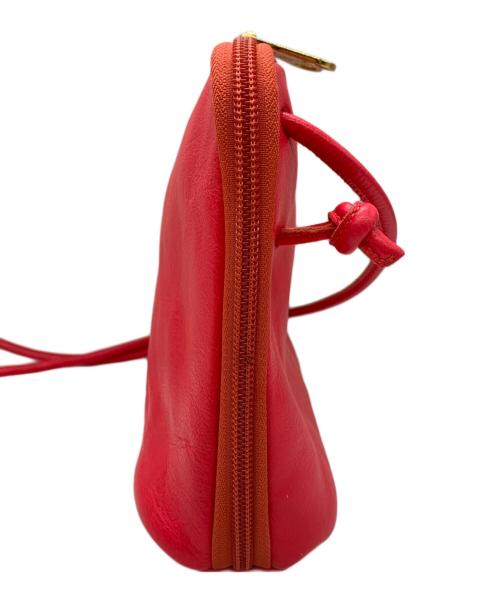 IL BISONTE（イル ビゾンテ）IL BISONTE (イル ビゾンテ) レザーショルダーバッグ ピンクの古着・服飾アイテム