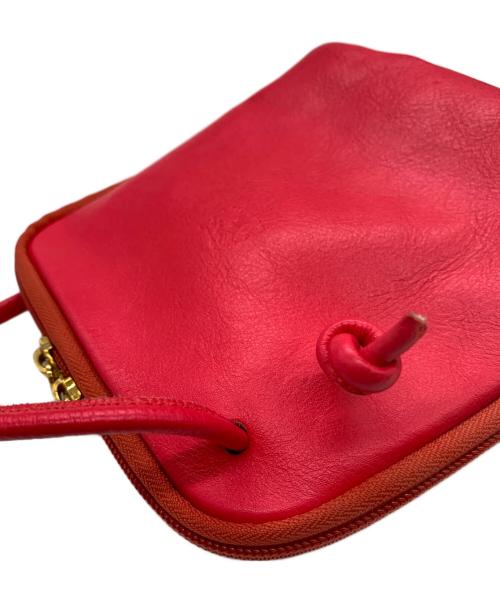 IL BISONTE（イル ビゾンテ）IL BISONTE (イル ビゾンテ) レザーショルダーバッグ ピンクの古着・服飾アイテム