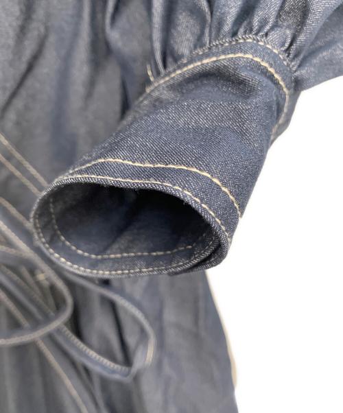 HER LIP TO（ハーリップトゥ）HER LIP TO (ハーリップトゥ) 長袖ワンピース ネイビー サイズ:Sの古着・服飾アイテム