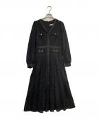 HER LIP TOハーリップトゥ）の古着「長袖ワンピース」｜ブラック