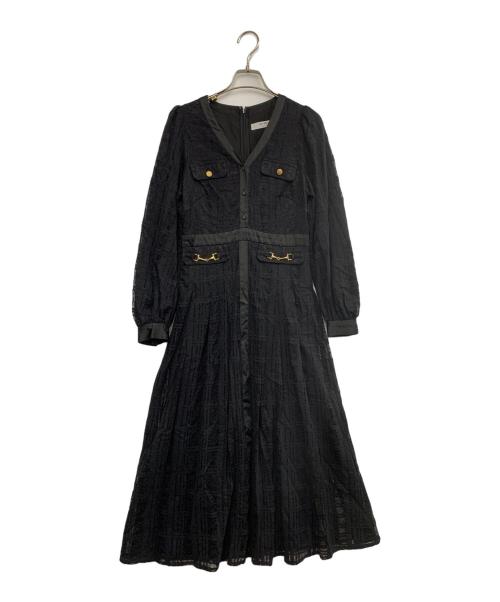 HER LIP TO（ハーリップトゥ）HER LIP TO (ハーリップトゥ) 長袖ワンピース ブラック サイズ:Sの古着・服飾アイテム