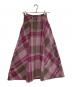 Snidel (スナイデル) ロービングチェックフレアスカート ピンク：5000円