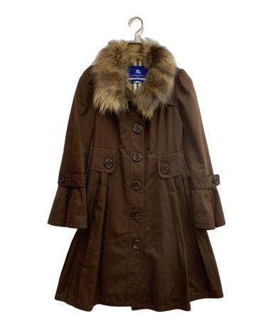 ヴィンテージ BURBERRY BLUELABEL ブラウン ロングコート 中古・古着通販】BURBERRY BLUE LABEL (バーバリーロンドンブルー