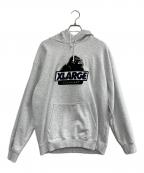 X-LARGEエクストララージ）の古着「SLANTED OG HOODEDSWEATSHIRT」｜グレー