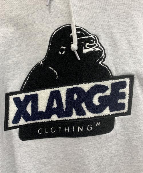 X-LARGE（エクストララージ）X-LARGE (エクストララージ) SLANTED OG HOODEDSWEATSHIRT グレー サイズ:Mの古着・服飾アイテム