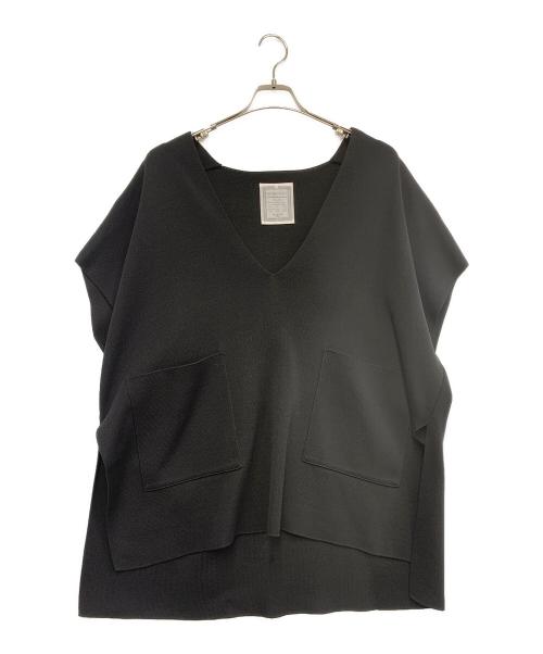 BEARDSLEY（ビアズリー）BEARDSLEY (ビアズリー) Ｖネックニットベスト ブラック サイズ:FREEの古着・服飾アイテム