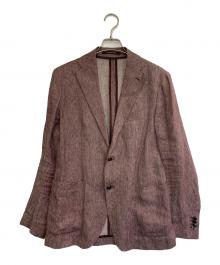 TAGLIATORE（タリアトーレ）の古着「リネンジャケット」｜ワインレッド