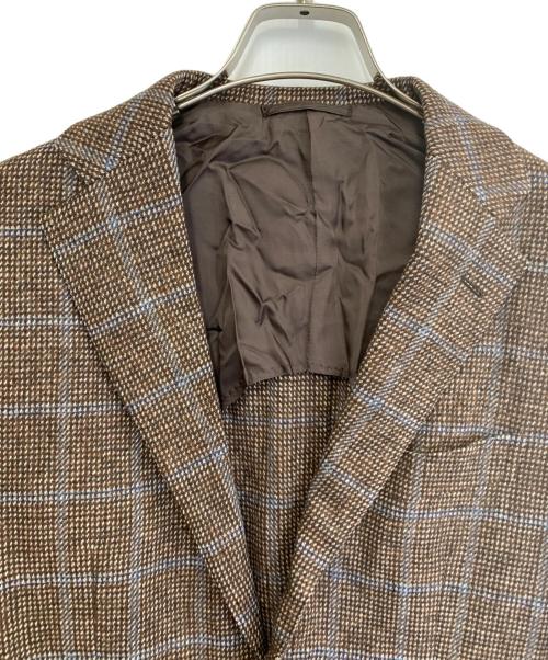 BEAMS F（ビームスエフ）BEAMS F (ビームスエフ) ウールテーラードジャケット ブラウン サイズ:93の古着・服飾アイテム