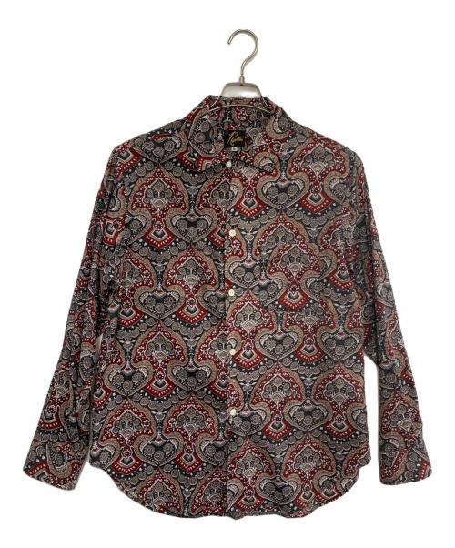 Needles（ニードルズ）Needles (ニードルズ) 長袖シャツ ブラック×レッド サイズ:Mの古着・服飾アイテム