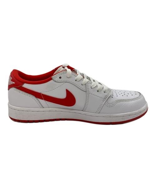 NIKE（ナイキ）NIKE (ナイキ) Air Jordan 1 Retro Low OG ホワイト×レッド サイズ:25の古着・服飾アイテム