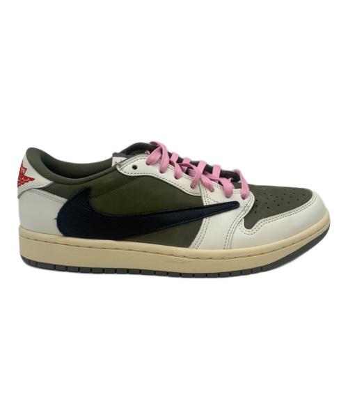 NIKE（ナイキ）NIKE (ナイキ) Travis Scott (トラヴィススコット) Travis Scott × Nike Air Jordan 1 Low OG SP グリーン×ホワイト サイズ:26の古着・服飾アイテム
