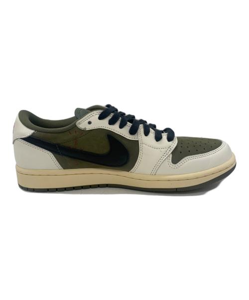 NIKE（ナイキ）NIKE (ナイキ) Travis Scott (トラヴィススコット) Travis Scott × Nike Air Jordan 1 Low OG SP グリーン×ホワイト サイズ:26の古着・服飾アイテム