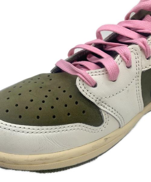NIKE（ナイキ）NIKE (ナイキ) Travis Scott (トラヴィススコット) Travis Scott × Nike Air Jordan 1 Low OG SP グリーン×ホワイト サイズ:26の古着・服飾アイテム