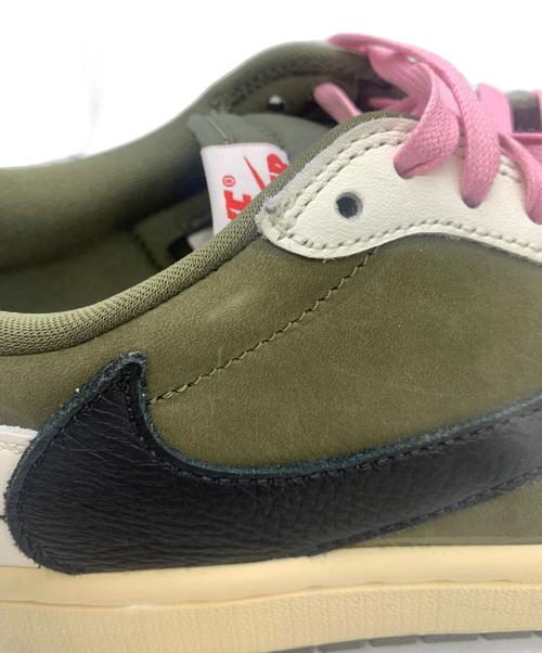 NIKE（ナイキ）NIKE (ナイキ) Travis Scott (トラヴィススコット) Travis Scott × Nike Air Jordan 1 Low OG SP グリーン×ホワイト サイズ:26の古着・服飾アイテム